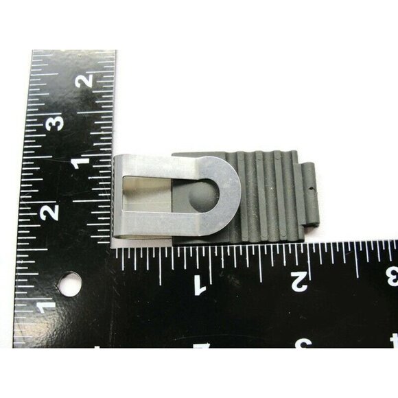 Money Clip Brushed Stainless Steel K&R Logo Rubber Tip Credit Card Cash Holder - Picture 4 of 6